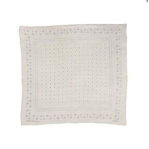 OZMA Silk Dot Hankie Handkerchief in Fog
